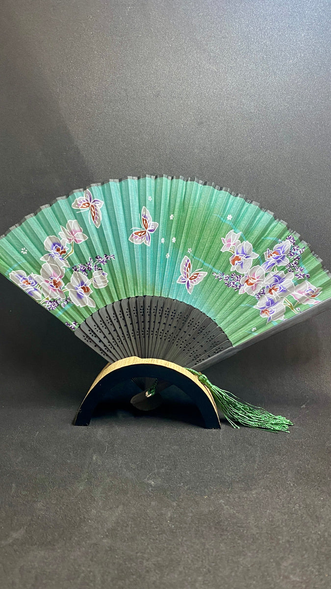 Lady's Folding Fan - Silk – Kimono House NYC