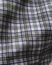 Load image into Gallery viewer, Flannel Kimono Robe - blue tartans, unisex