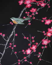 Load image into Gallery viewer, Kimono Robe - rose pink plum blossoms on pink