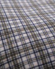 Load image into Gallery viewer, Flannel Kimono Robe - blue tartans, unisex