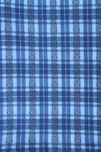 Load image into Gallery viewer, Flannel Kimono Robe - blue tartans, unisex