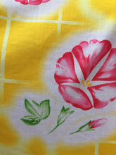 Load image into Gallery viewer, Traditional Yukata - dark pink flowers on yellow