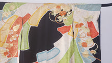 Load image into Gallery viewer, Furisode Kimono - shibori and embroidery eternal