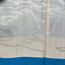 Load image into Gallery viewer, Vintage Women’s Haori Jacket - shibori flowers on cyan blue