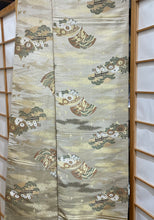 Load image into Gallery viewer, Obi - antique silk - Golden Garden