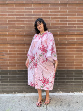 Load image into Gallery viewer, Kimono Robe - rose pink plum blossoms on pink