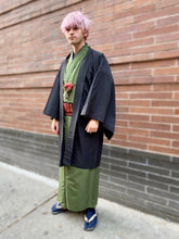 Load image into Gallery viewer, Traditional Formal Men's black Kimono or black Haori
