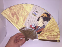 Load image into Gallery viewer, Folding Fan - portait of a famous beauty