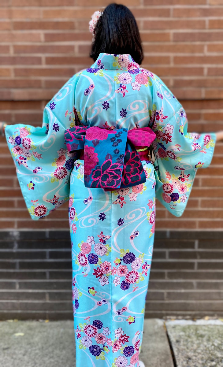 Yukata - White Kasuri – Kimono House NYC