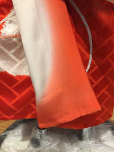 Furisode Kimono - celebratory red and white