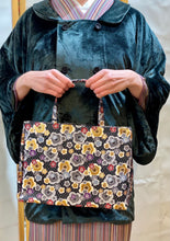 Load image into Gallery viewer, Handbag - Plum Blossom Obi Fabric