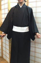 Load image into Gallery viewer, Traditional Formal Men's black Kimono or black Haori