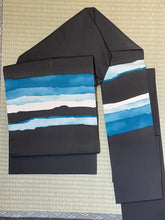 Load image into Gallery viewer, Nagoya Obi - seascape on black