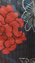 Load image into Gallery viewer, Komon Kimono set -red peony on ocean blue