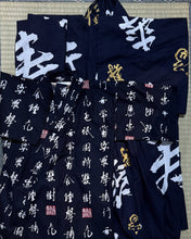 Load image into Gallery viewer, Boy's Kimono Robe - Kanji characters
