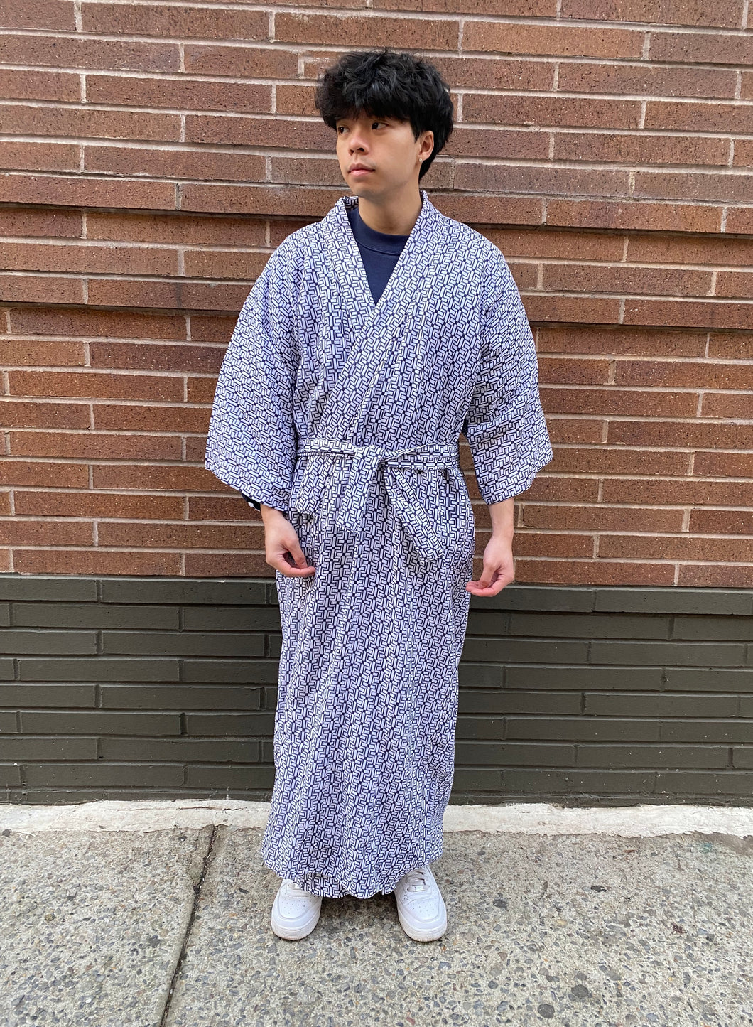Lined Kimono Robe - lined patterns