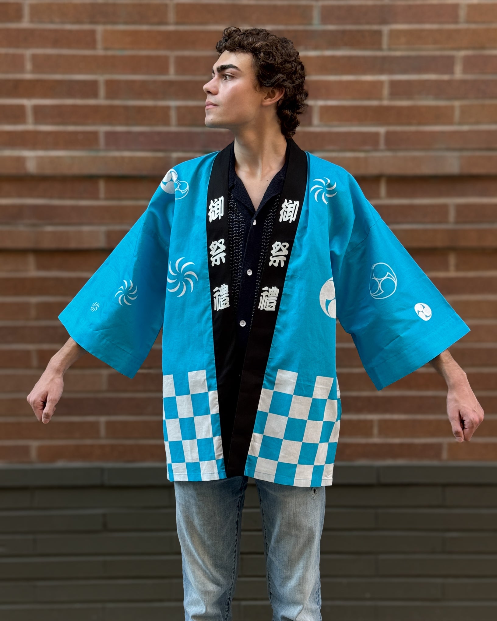 Hapi Jacket Unisex Cotton Jacket, Festival Happi Jacket – Kimono House NYC