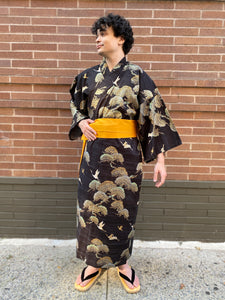 Men’s Casual Kimono Black Robe