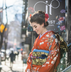Handbag - Drawstring Silk Kimono Fabric – Kimono House NYC