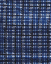 Load image into Gallery viewer, Flannel Kimono Robe - blue tartans, unisex
