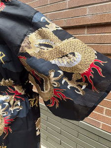 Kimono Robe-Golden Dragon and Mt. Fuji