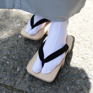 Two Teeth Geta - Black Velvet Strap unisex