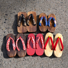 Load image into Gallery viewer, Kid’s Geta Sandals - paulownia wood / memory foam soft sandals
