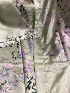 Satin short Robes - pink blossom trio
