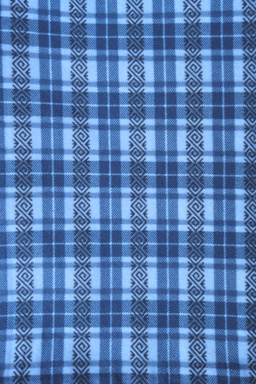 Flannel Kimono Robe - blue tartans, unisex