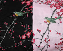 Load image into Gallery viewer, Kimono Robe - rose pink plum blossoms on pink
