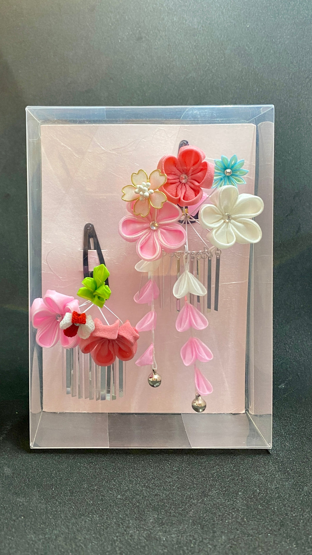 Hair Accessories - Light Pink Two Piece Silk Bouquet Clip Set