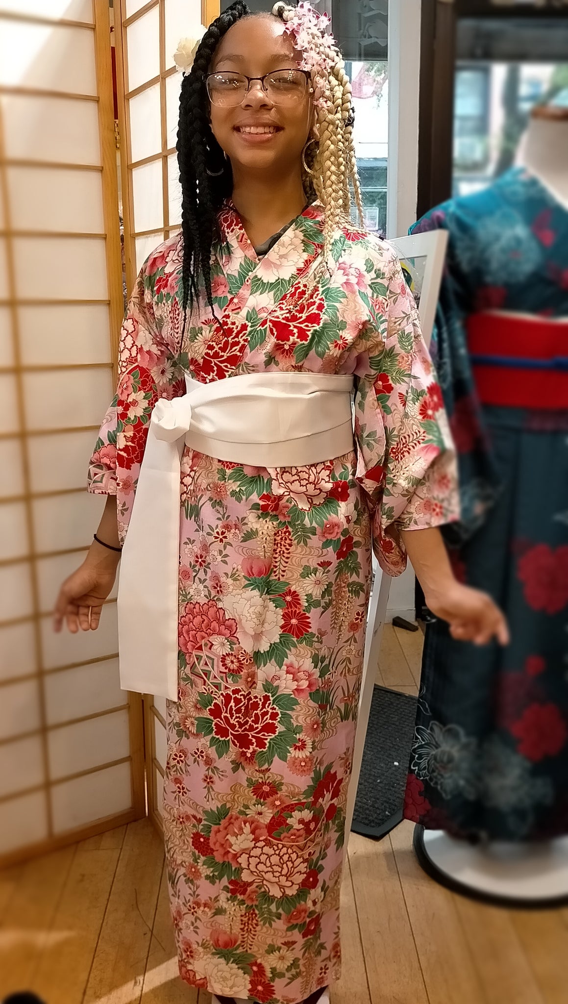 Girl's Pink and Red Kimono Robe – Kimono House NYC Girl's Pink and Red Kimono Robe – Kimono House NYC