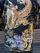 Load image into Gallery viewer, Kimono Robe-Golden Dragon and Tiger
