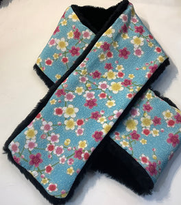 Kimono House Scarves - plush fleece/kimono print