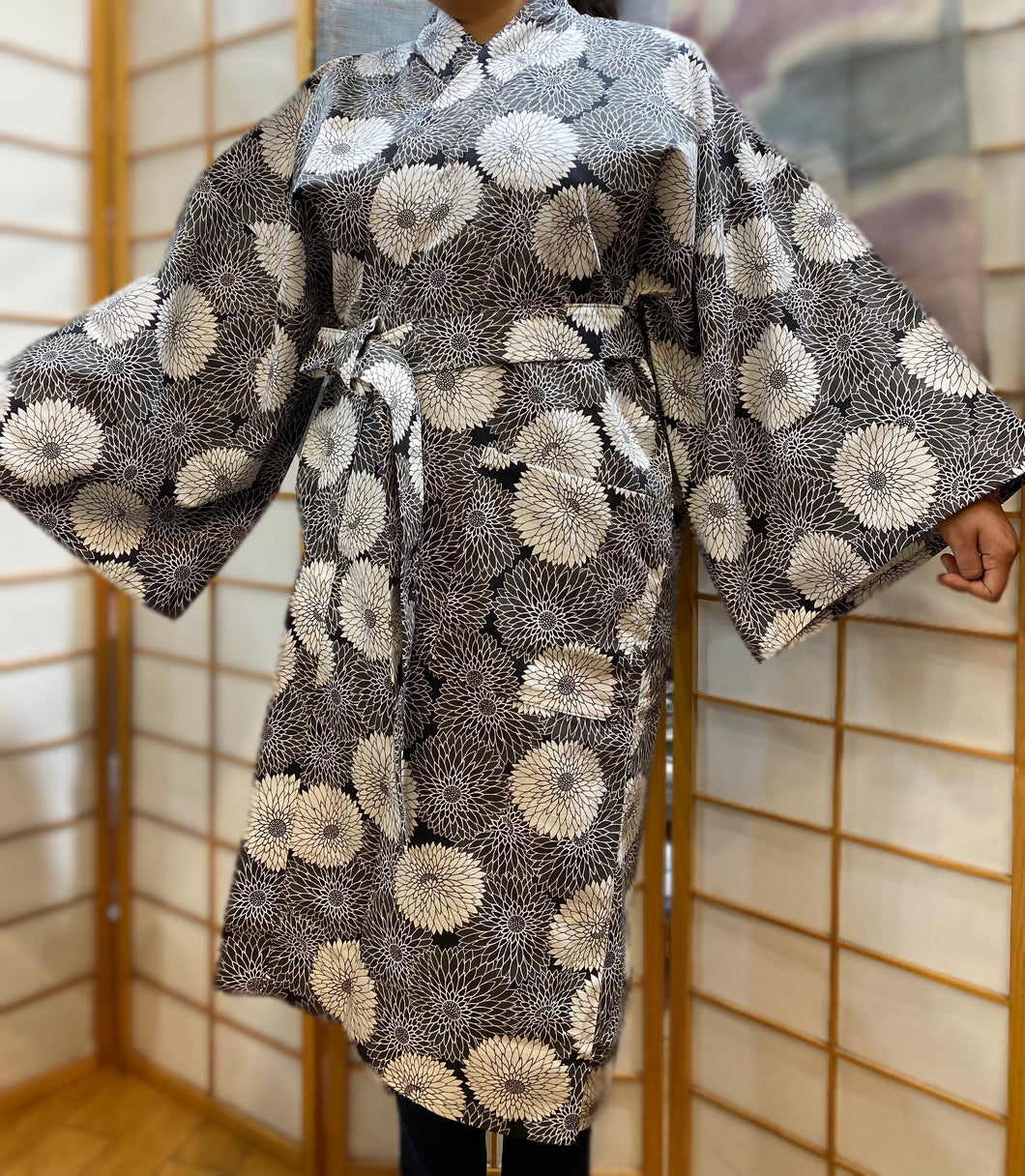 Kimono Robe - Chrysanthemum - short
