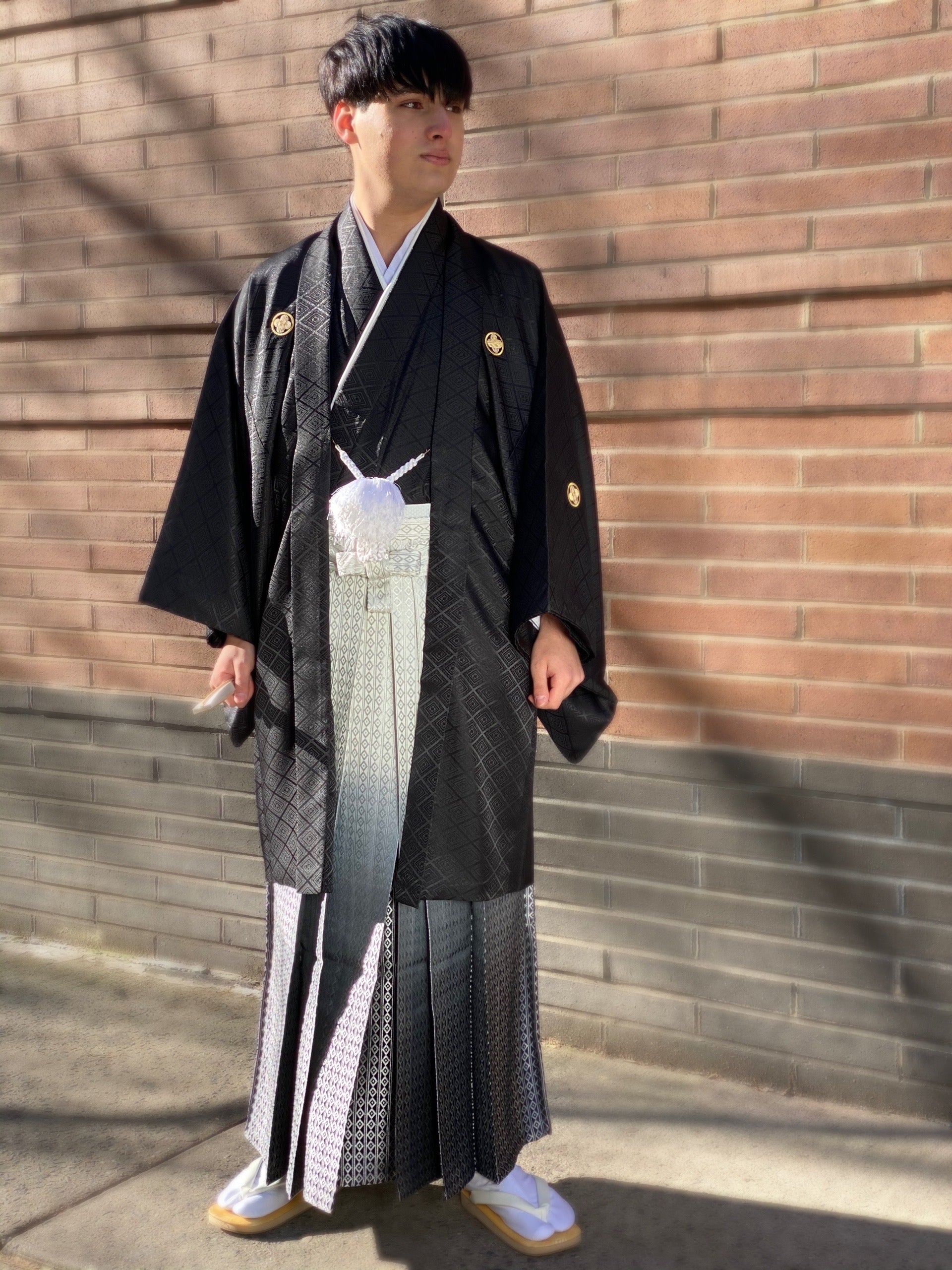 Traditional Formal Men's Kimono Black & Haori – Kimono House NYC