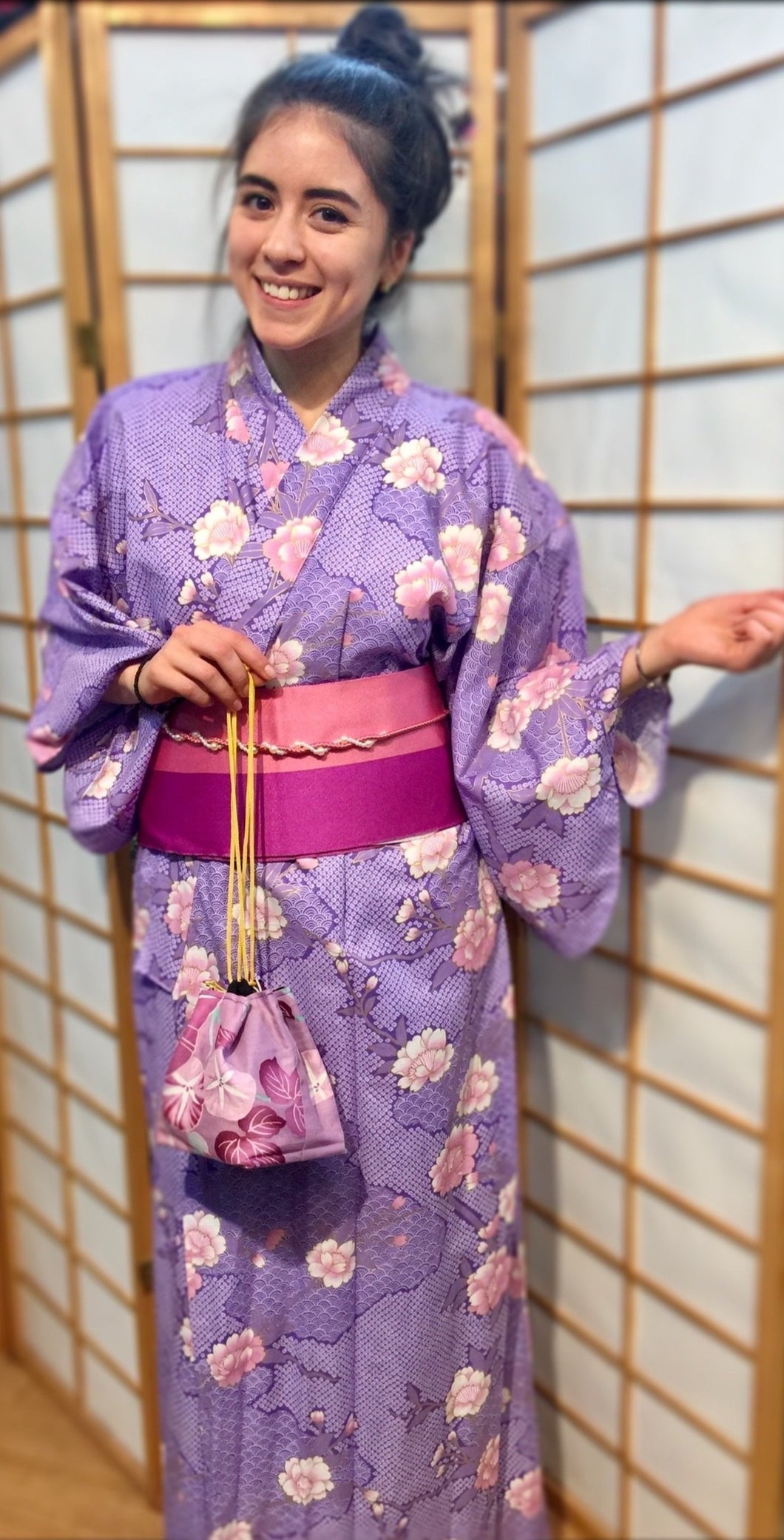Women’s floral cotton kimono
