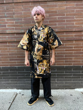 Load image into Gallery viewer, Kimono Robe-Golden Dragon and Tiger Short
