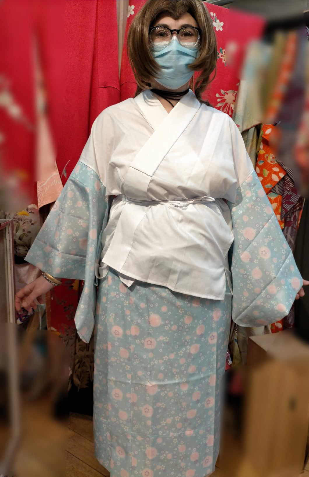Juban - women's undergarment with kimono sleeves set