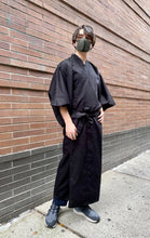 Load image into Gallery viewer, Kimono Robe - long - high grade cotton black

