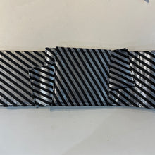 Load image into Gallery viewer, Ready-Made Men&#39;s Obi - stripes in black/silver
