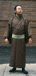 Men's brown kimono