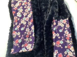 Kimono House Scarves - plush fleece/kimono print