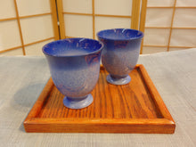 Load image into Gallery viewer, Ceramic Tea Cup Set - blueberry mist
