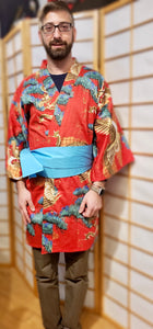 Satin Cotton Kimono Top